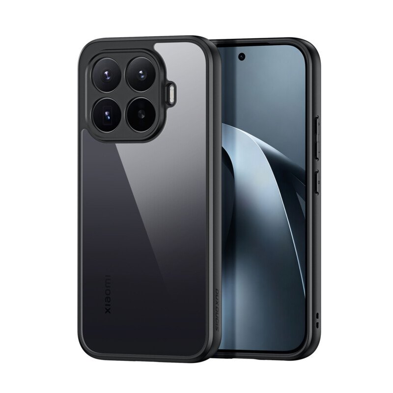 Xiaomi 17T dėklas su skaidria nugarėle DUX DUCIS, juodas