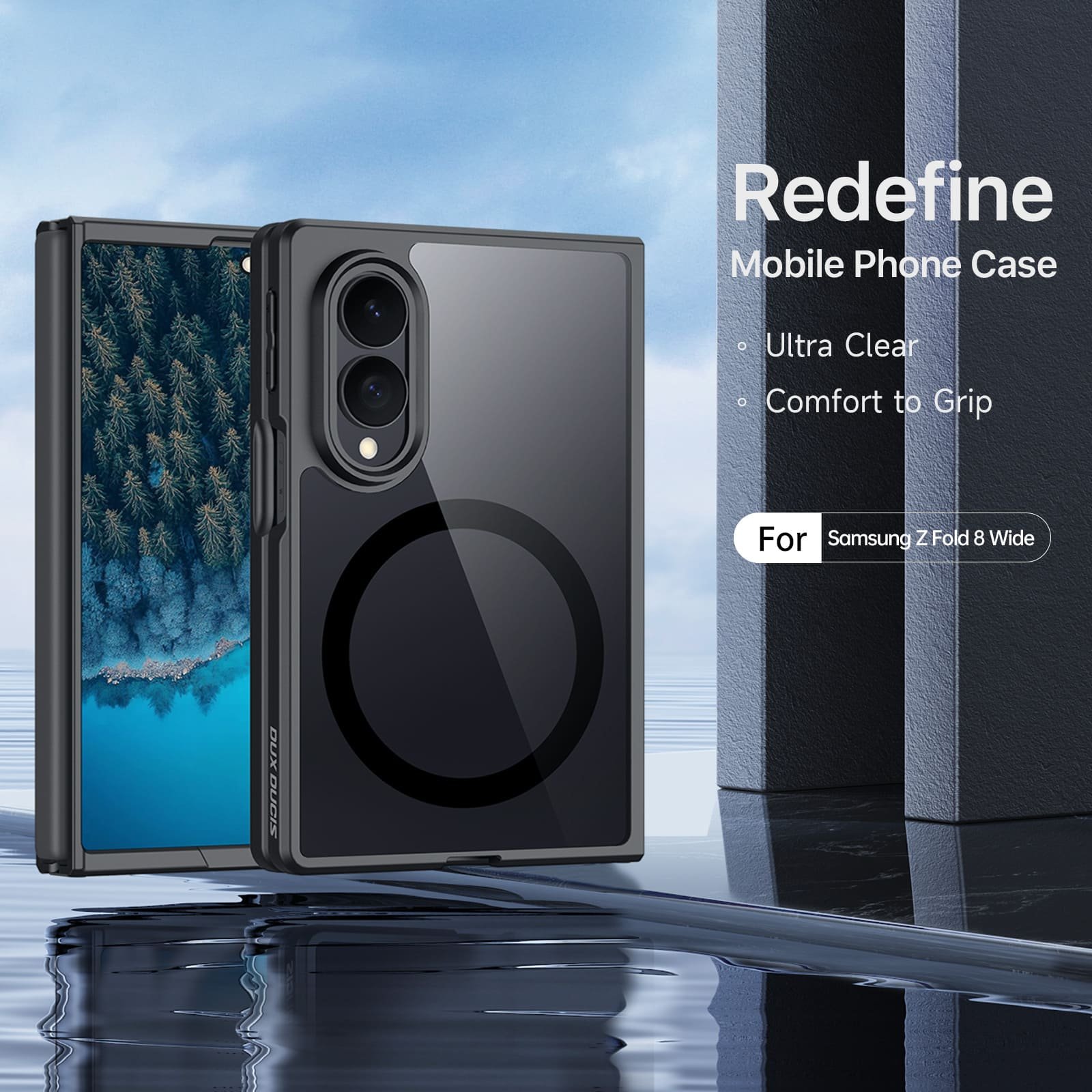 Samsung Galaxy Z Fold 8 dėklas su MagSafe, juodas - Image 4