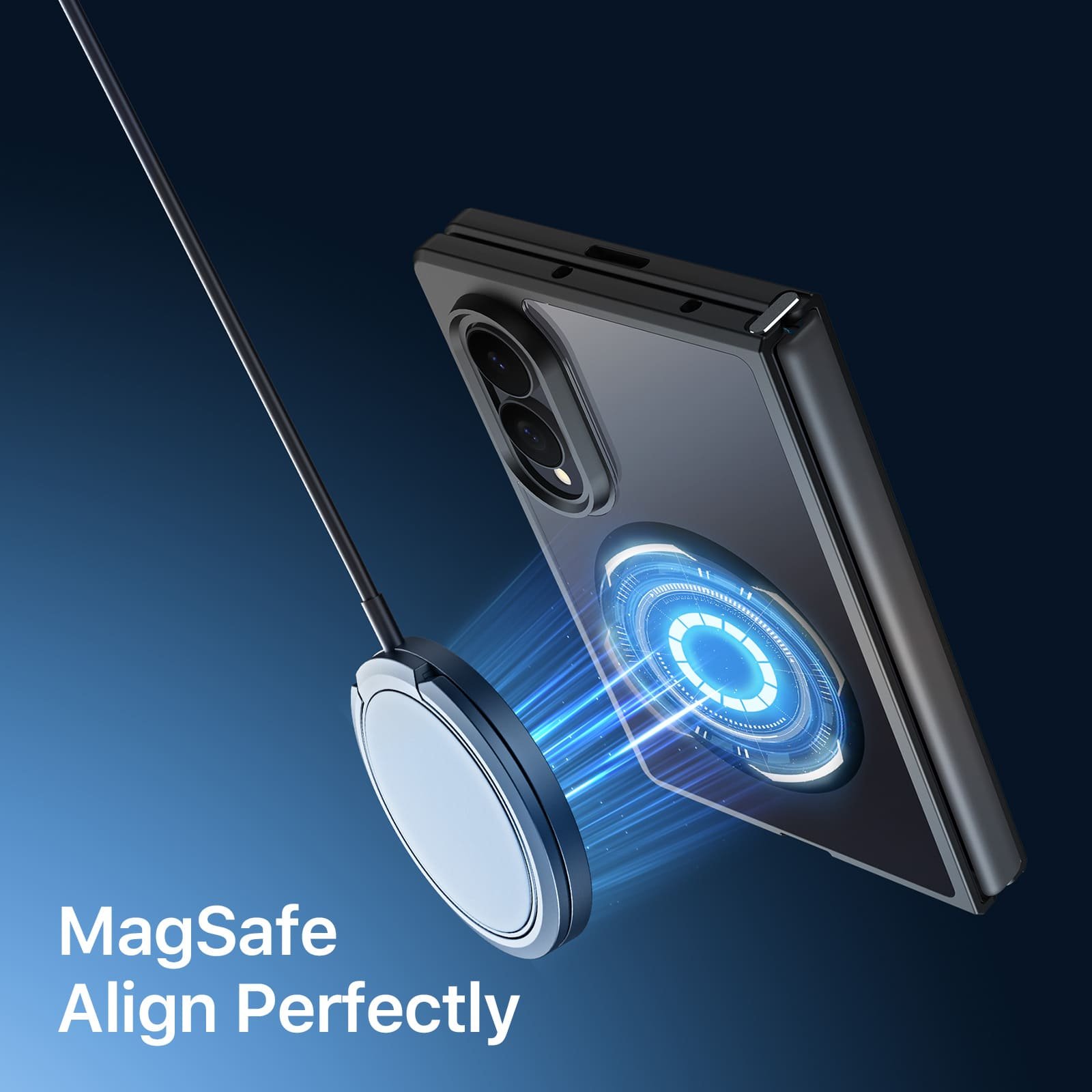 Samsung Galaxy Z Fold 8 dėklas su MagSafe, juodas - Image 6