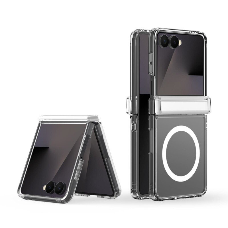 Samsung Galaxy Z Flip 8 magnetinis dėklas, skaidrus