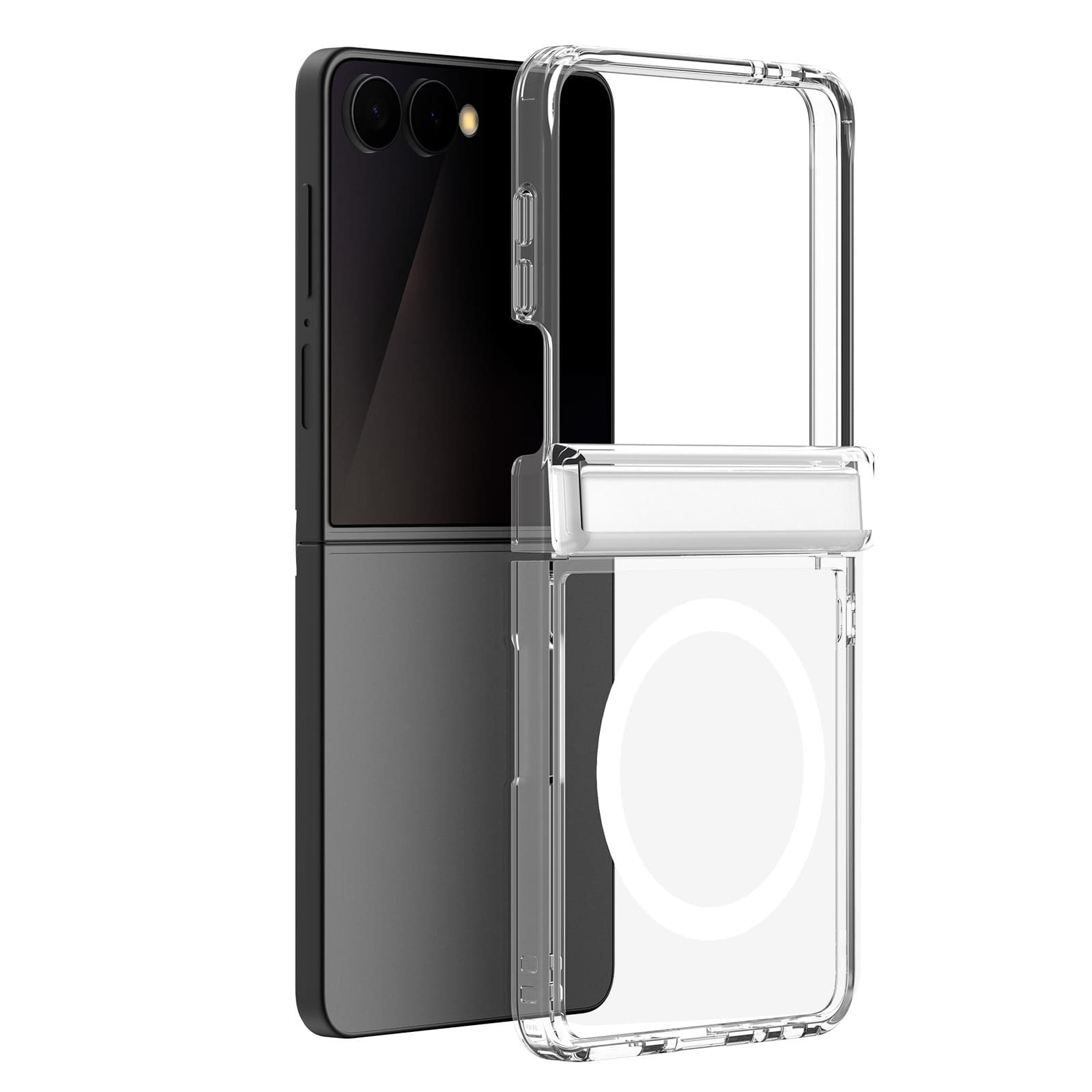 Samsung Galaxy Z Flip 8 magnetinis dėklas, skaidrus - Image 2