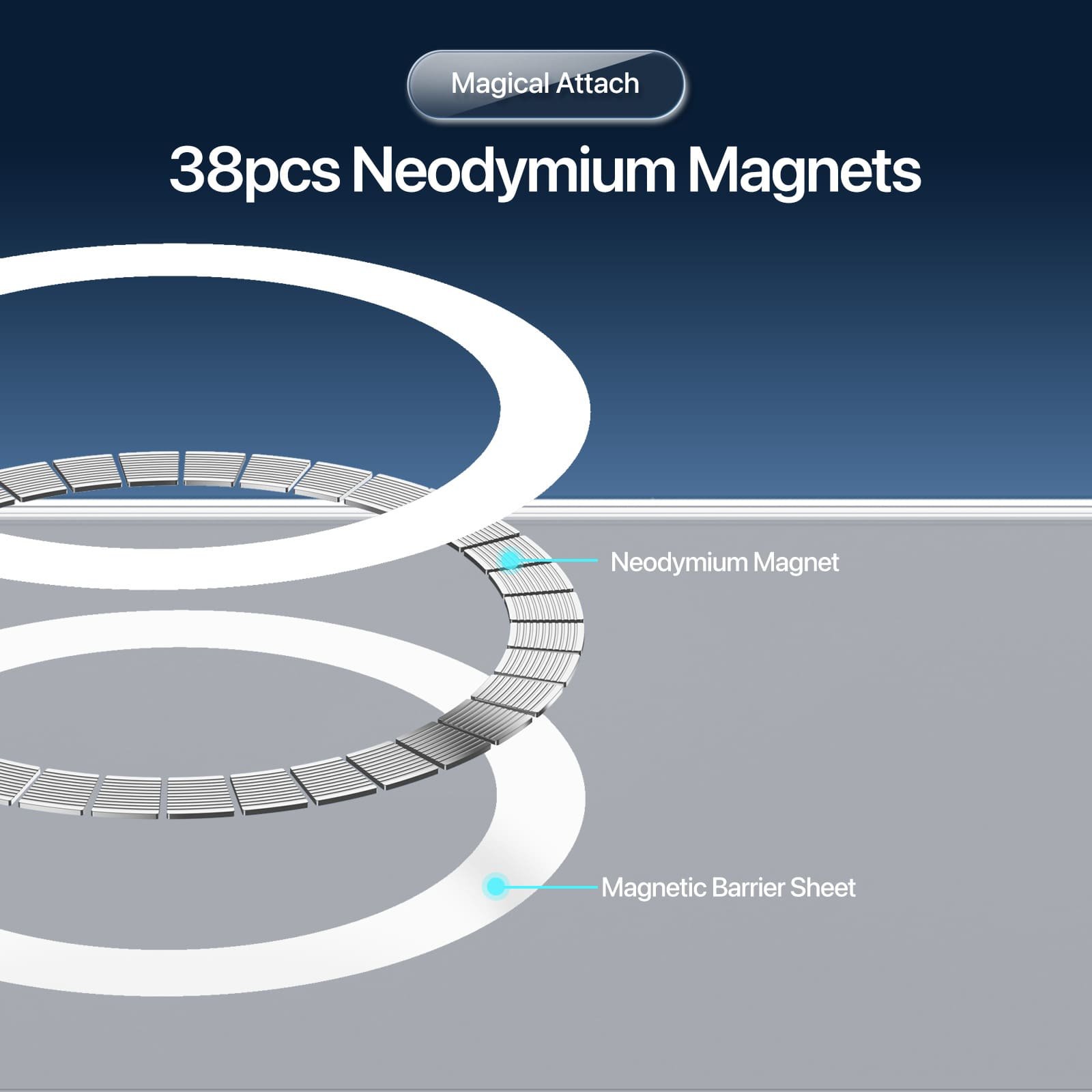 Samsung Galaxy Z Flip 8 magnetinis dėklas, skaidrus - Image 5