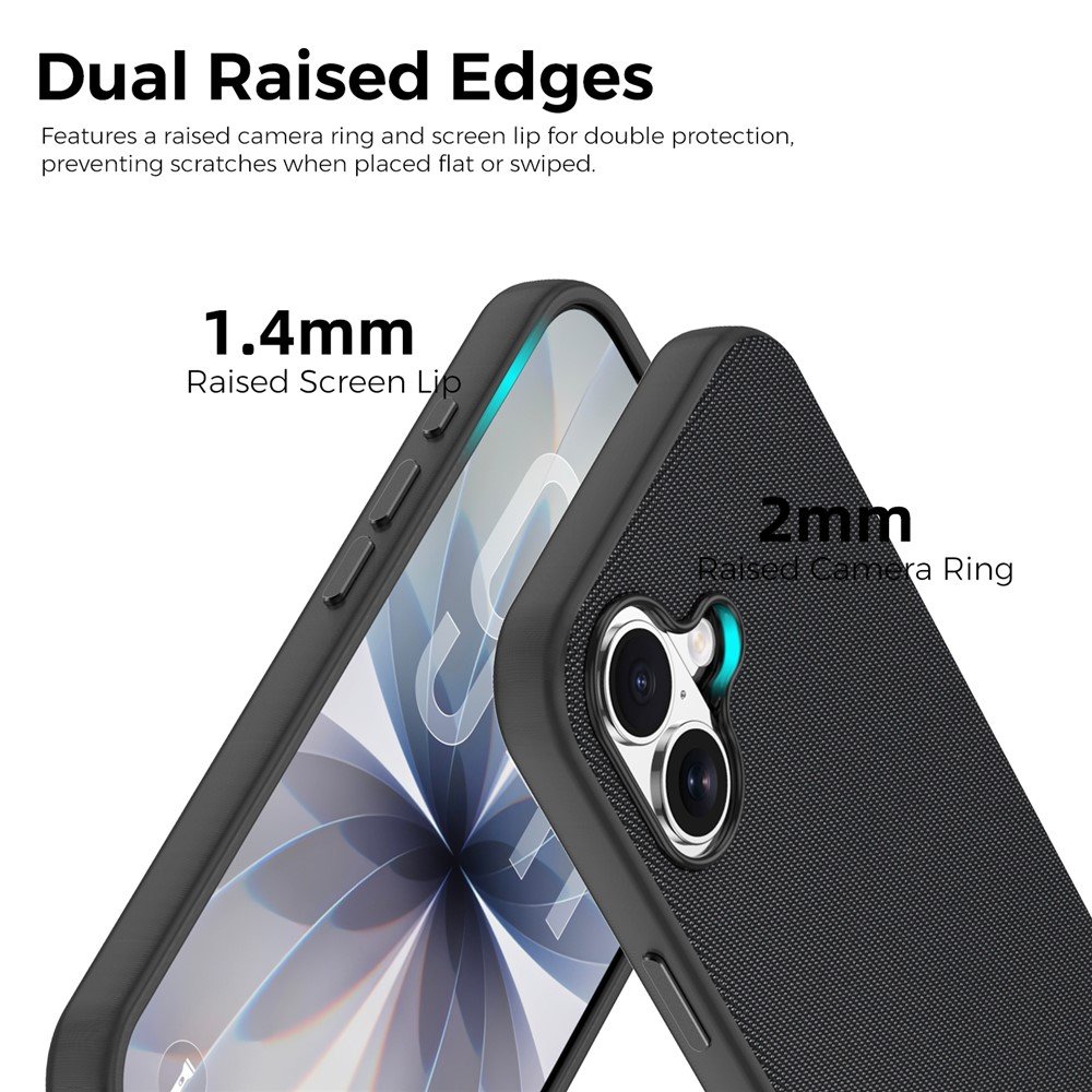 Apple iPhone 17 Tech Fabric magnetinis dėklas, juodas - Image 3
