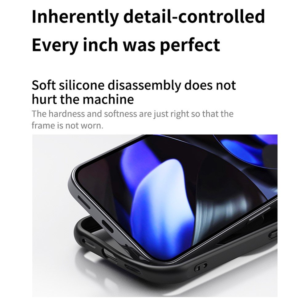 Google Pixel 11 / Google Pixel 11 Pro dėklas su MagSafe ir 360° stovu, skaidrus - Image 12
