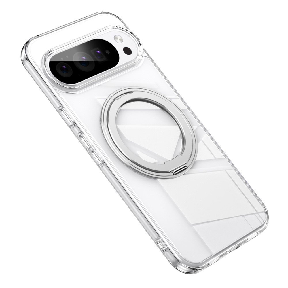 Google Pixel 11 Pro XL dėklas su MagSafe ir 360° stovu, skaidrus - Image 2