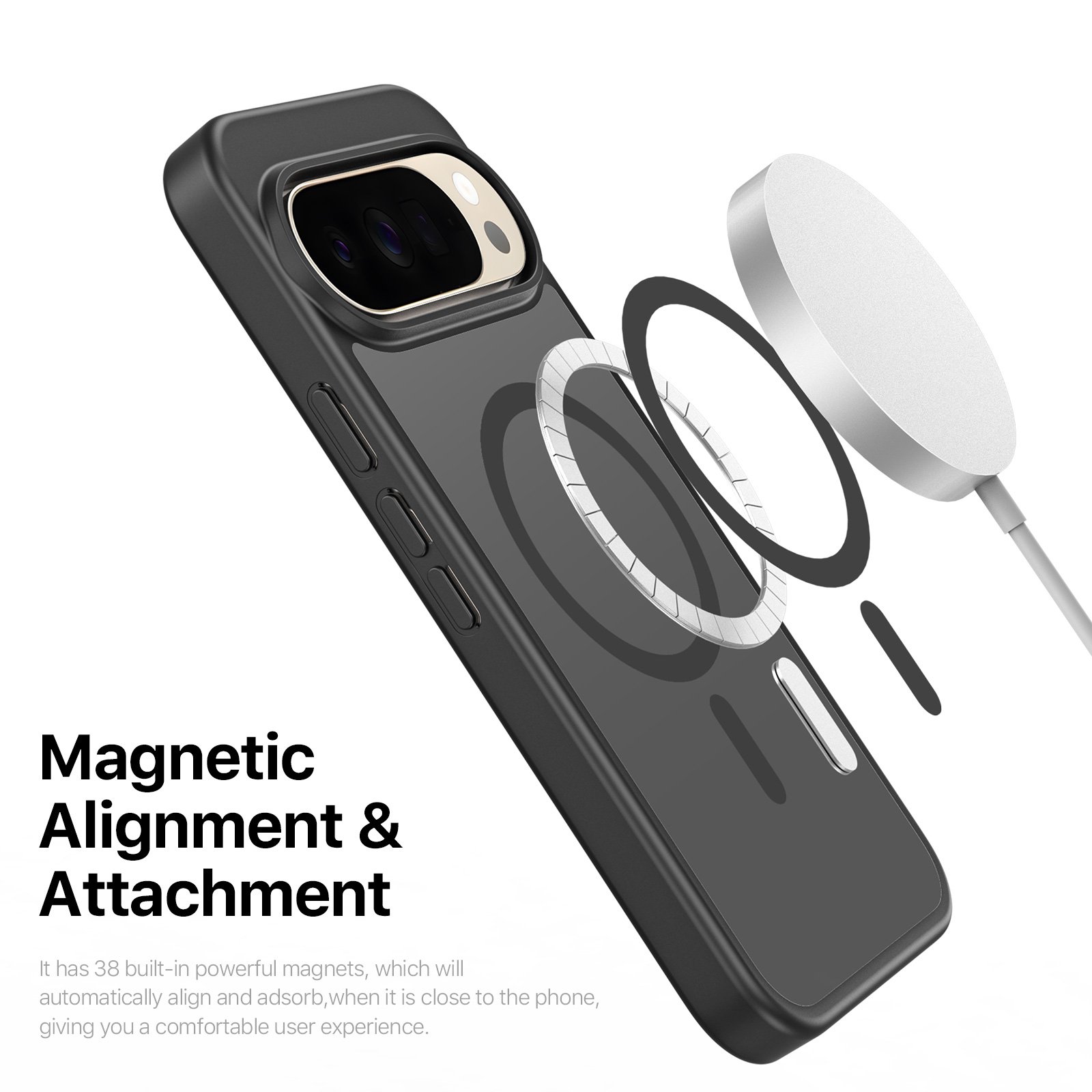 Google Pixel 11 Pro XL / Pixel 10 Pro XL dėklas su MagSafe DUX DUCIS, juodas - Image 6