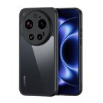 Xiaomi 17 Ultra dėklas su skaidria nugarėle DUX DUCIS, juodas