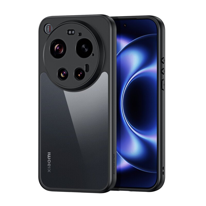 Xiaomi 17 Ultra dėklas su skaidria nugarėle DUX DUCIS, juodas