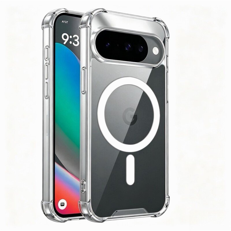 Google Pixel 11 Pro XL / Pixel 10 Pro XL dėklas su MagSafe, skaidrus