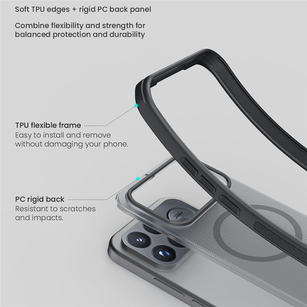 POCO F9 Pro magnetinis dėklas, juodas - Image 8