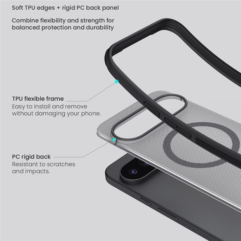 Google Pixel 11 Pro XL dėklas su MagSafe NILLKIN, juodas - Image 10