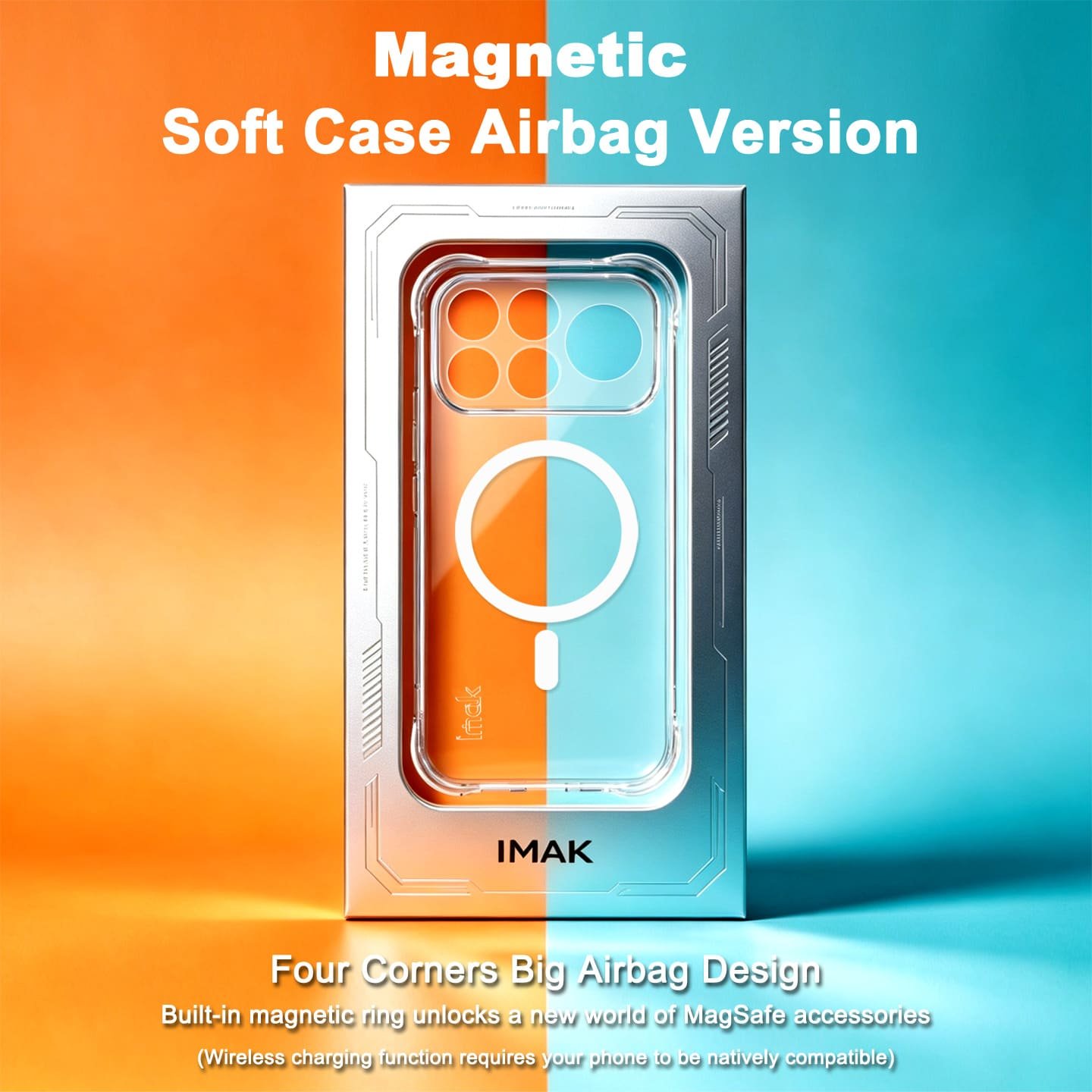 POCO F9 Ultra dėklas su MagSafe, skaidrus - Image 4
