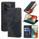 Xiaomi Redmi Note 13 5G atverčiamas dėklas su RFID apsauga, juodas