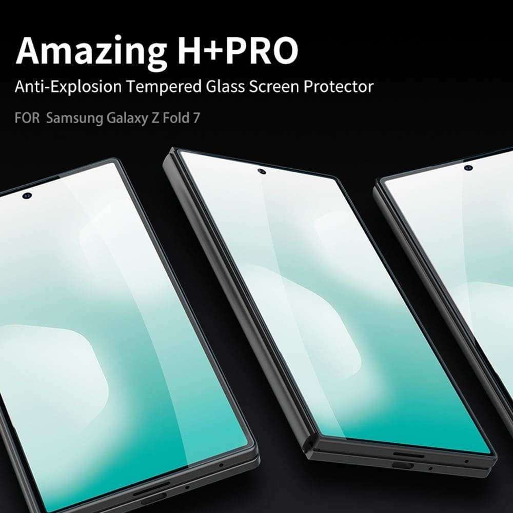 Samsung Galaxy Z Fold 7 grūdintas apsauginis stiklas, skaidrus - Image 3