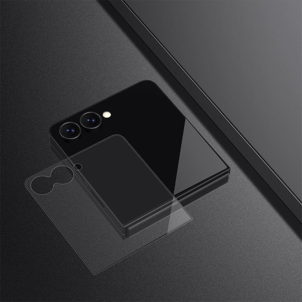 Samsung Galaxy Z Flip 8 / Galaxy Z Flip 7 grūdintas apsauginis stiklas, skaidrus - Image 12