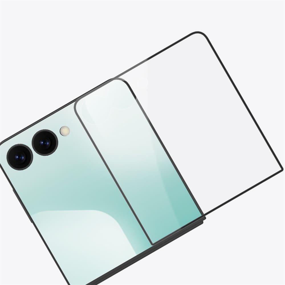 Samsung Galaxy Z Flip 8 / Galaxy Z Flip 7 grūdintas apsauginis stiklas, skaidrus - Image 5