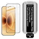 Xiaomi 17 grūdintas apsauginis stiklas IMAK su montavimo rėmeliu, skaidrus