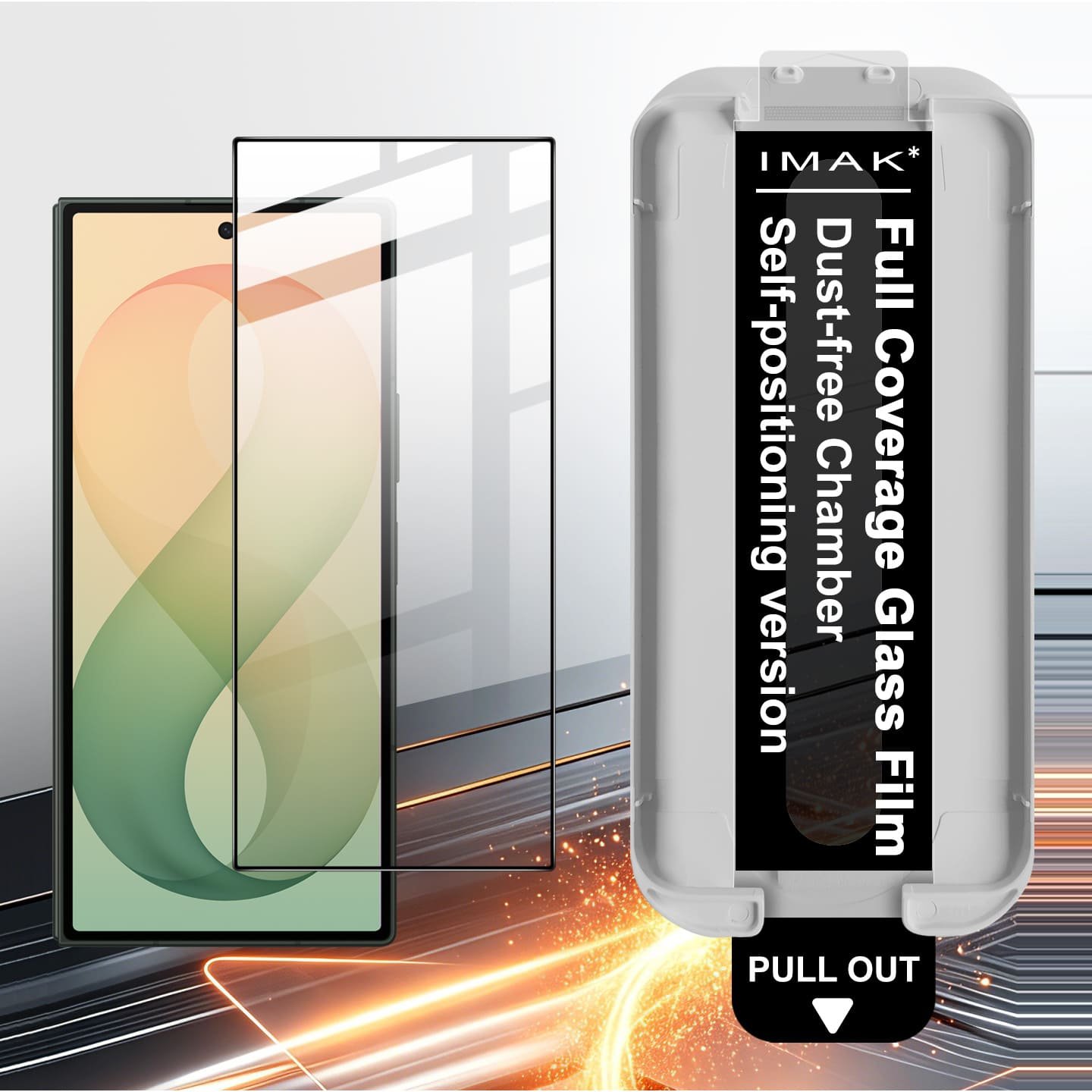Samsung Galaxy Z Fold 8 Ultra grūdintas apsauginis stiklas, skaidrus - Image 4