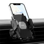 JOYROOM automobilinis telefono laikiklis ventiliacijos grotelėms JR-ZS259, juodas