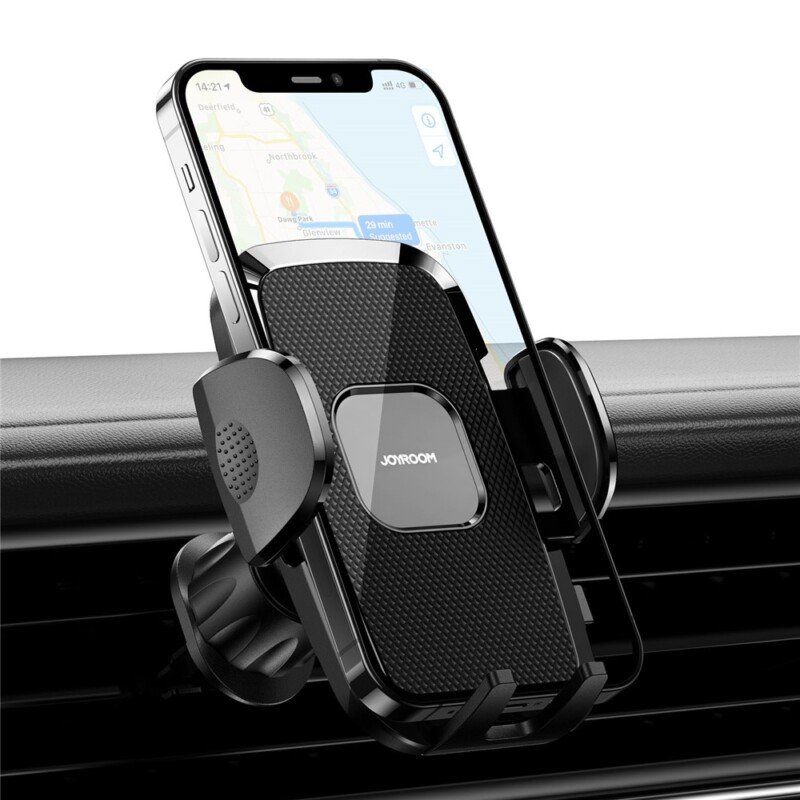 JOYROOM automobilinis telefono laikiklis ventiliacijos grotelėms JR-ZS259, juodas