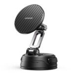 JOYROOM sulankstomas magnetinis automobilinis telefono laikiklis su siurbtuku JR-ZS510, juodas