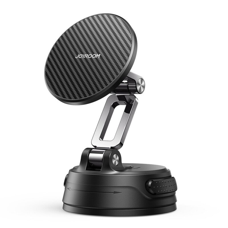 JOYROOM sulankstomas magnetinis automobilinis telefono laikiklis su siurbtuku JR-ZS510, juodas