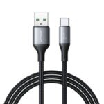JOYROOM USB‑A → USB‑C įkrovimo ir duomenų perdavimo kabelis, 2 m, juodas