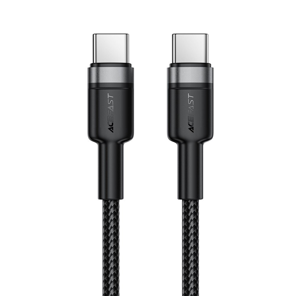 ACEFAST USB-C → USB-C greitojo įkrovimo ir duomenų perdavimo laidas, 60 W, 1,2 m, juodas - Image 2