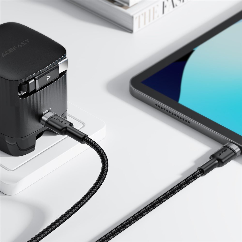 ACEFAST USB-C → USB-C greitojo įkrovimo ir duomenų perdavimo laidas, 60 W, 1,2 m, juodas - Image 6