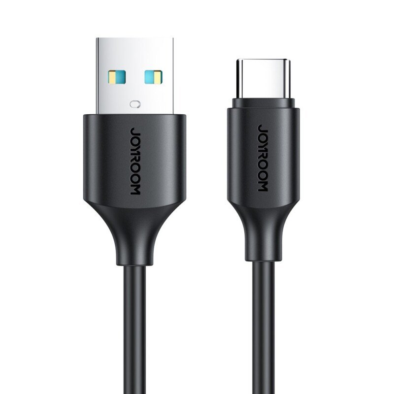 JOYROOM USB‑A → USB‑C įkrovimo ir duomenų perdavimo kabelis, 25 cm, juodas