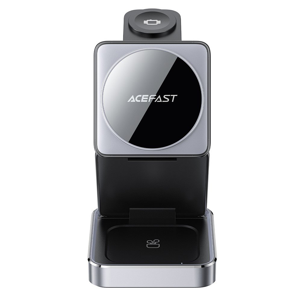 ACEFAST 15 W 3‑in‑1 belaidis įkroviklis telefonui, laikrodžiui ir ausinėms E20, juodas - Image 6