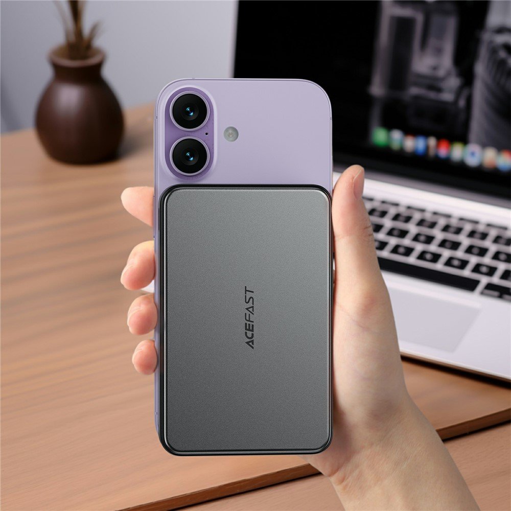 ACEFAST 10 000 mAh, 22,5 W magnetinė belaidė išorinė baterija M31-10000, juoda - Image 7