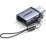 UGREEN USB‑C kištukas → USB‑A lizdas, adapteris, pilkas