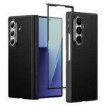 Samsung Galaxy Z Fold 7 dėklas su MagSafe ir apsauginiu stiklu, juodas